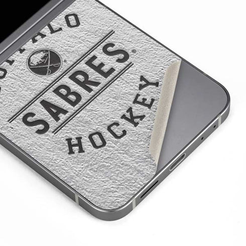 NHL Buffalo Sabres Black Text Galaxy Z Flip6 Skin